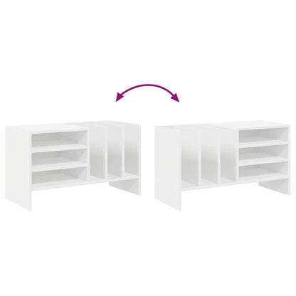 Mobile porta vinili Bianco 78.5 x 35 x 45 cm Legno multistrato