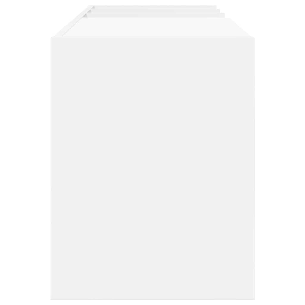 Mobile porta vinili Bianco 78.5 x 35 x 45 cm Legno multistrato | homemem39