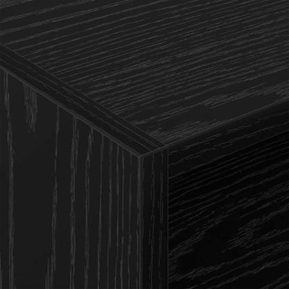 Mobile porta vinili Rovere Nero 78.5 x 35 x 45 cm | homemem39