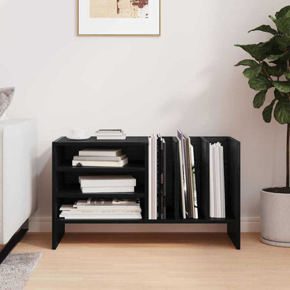 Mobile porta vinili Rovere Nero 78.5 x 35 x 45 cm | homemem39