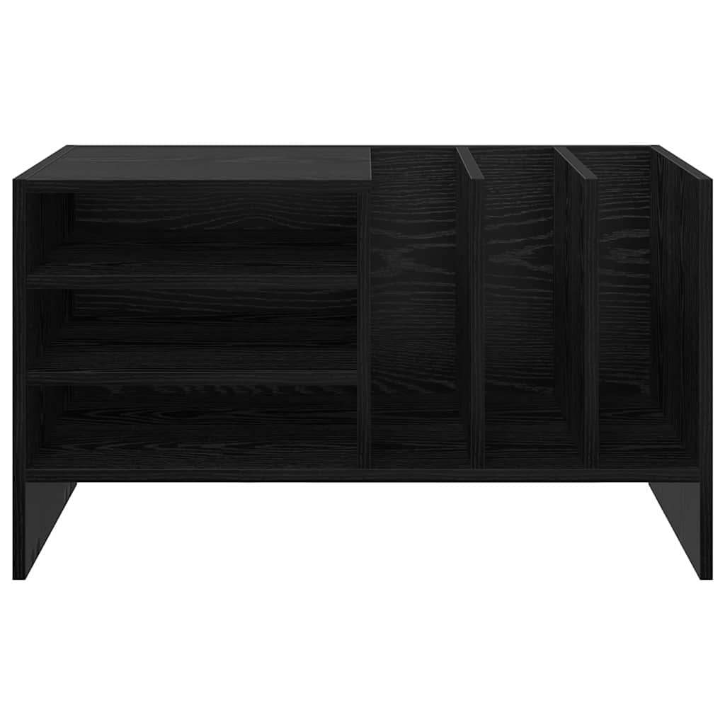 Mobile porta vinili Rovere Nero 78.5 x 35 x 45 cm | homemem39