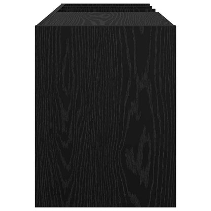 Mobile porta vinili Rovere Nero 78.5 x 35 x 45 cm | homemem39