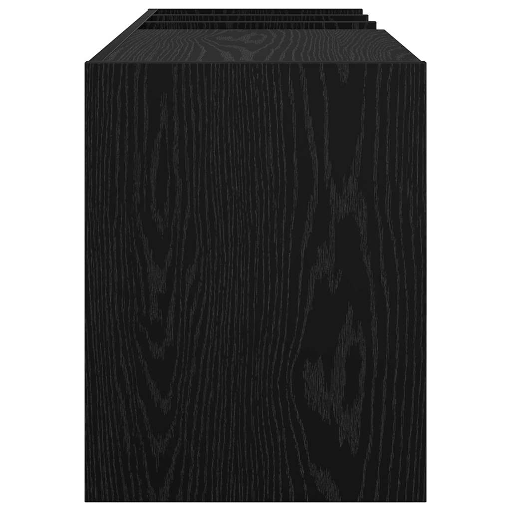 Mobile porta vinili Rovere Nero 78.5 x 35 x 45 cm