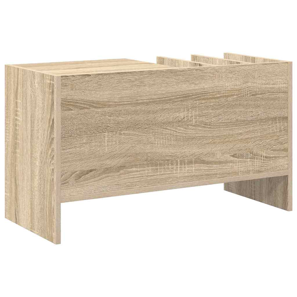 Mobile porta vinili Rovere Sonoma 78.5 x 35 x 45 cm | homemem39