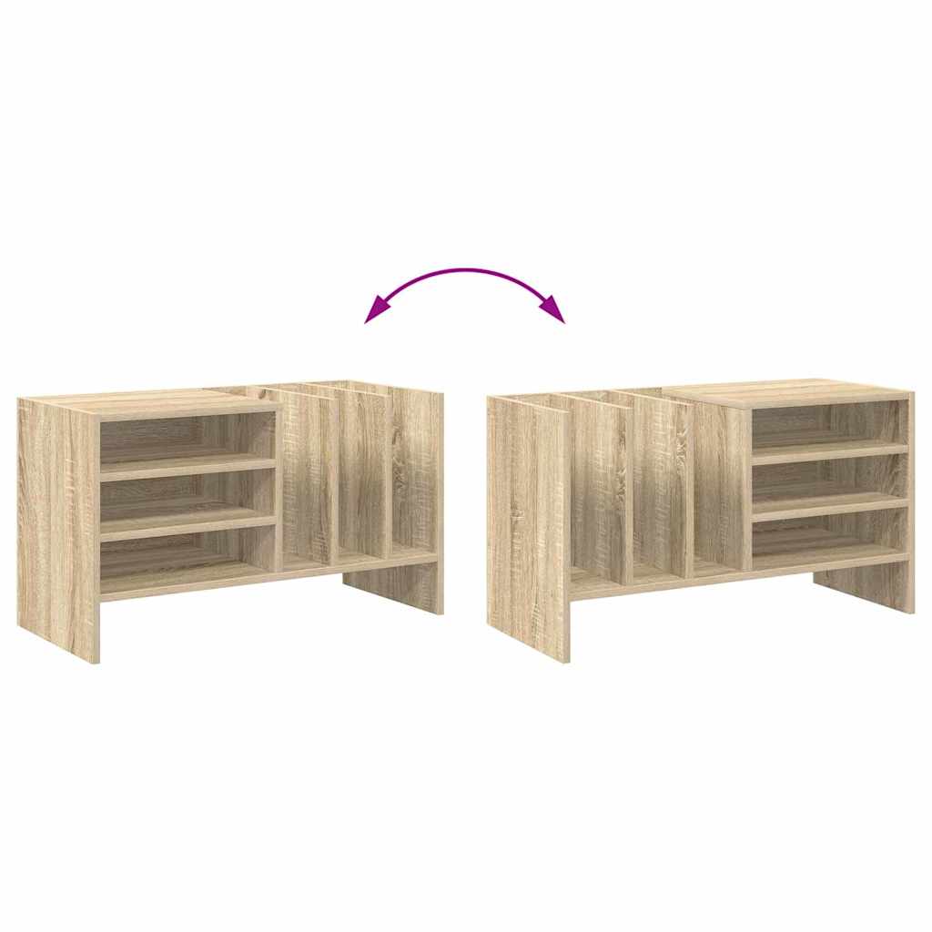 Mobile porta vinili Rovere Sonoma 78.5 x 35 x 45 cm