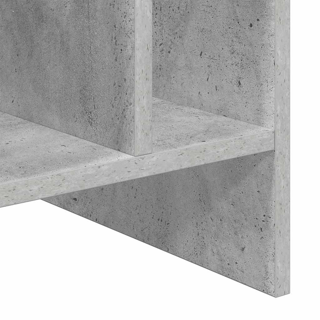 Mobile porta vinili Grigio cemento 78.5 x 35 x 45 cm