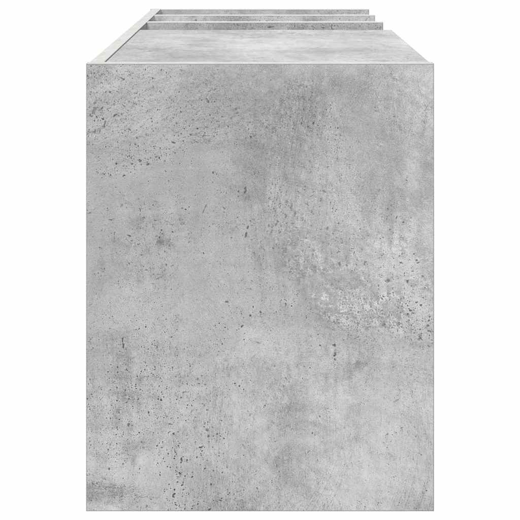 Mobile porta vinili Grigio cemento 78.5 x 35 x 45 cm | homemem39