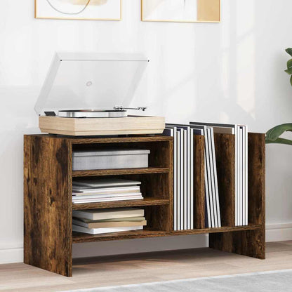 Mobile porta vinili Rovere fumé 78.5 x 35 x 45 cm