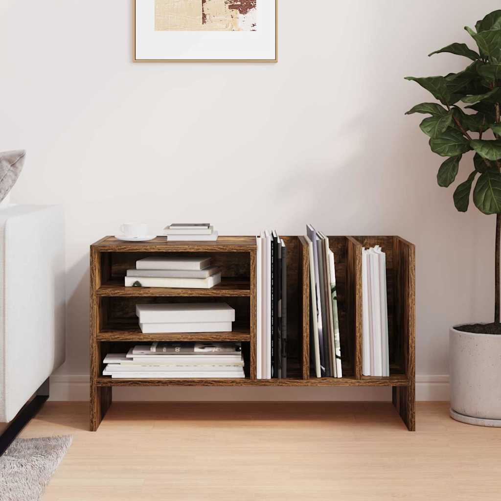 Mobile porta vinili Rovere fumé 78.5 x 35 x 45 cm | homemem39