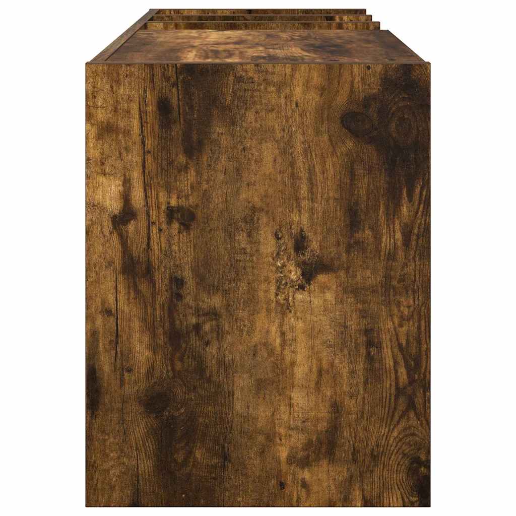 Mobile porta vinili Rovere fumé 78.5 x 35 x 45 cm | homemem39