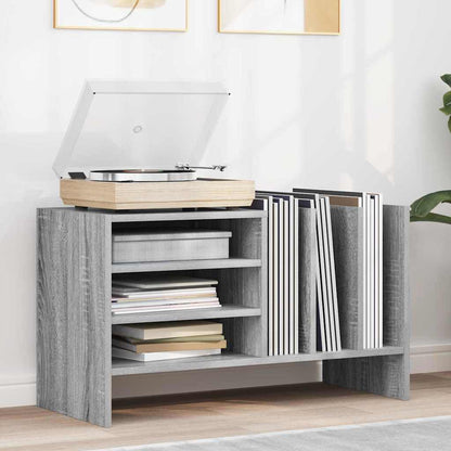 Mobile porta vinili Grigio Sonoma 78.5 x 35 x 45 cm