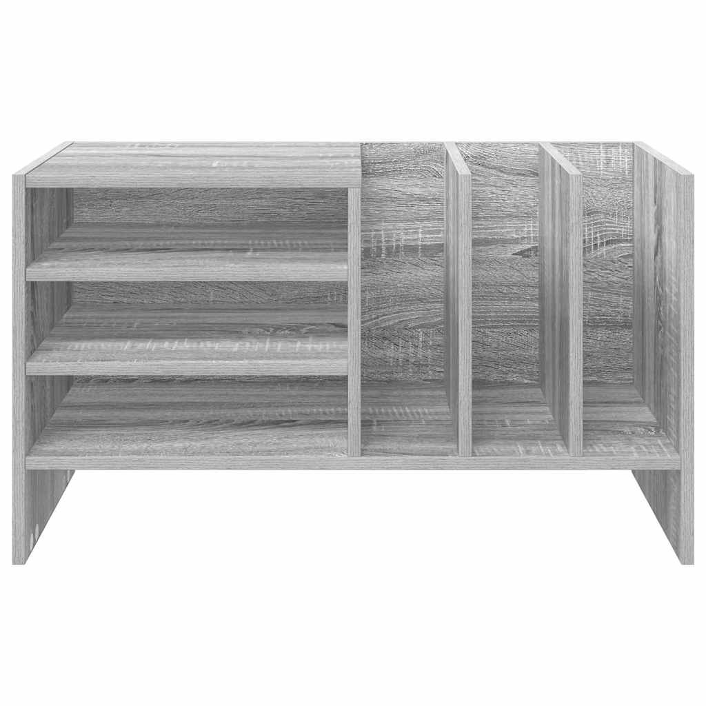 Mobile porta vinili Grigio Sonoma 78.5 x 35 x 45 cm | homemem39