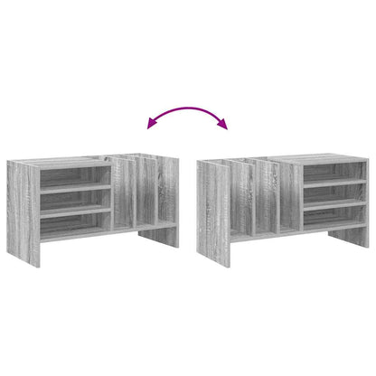 Mobile porta vinili Grigio Sonoma 78.5 x 35 x 45 cm