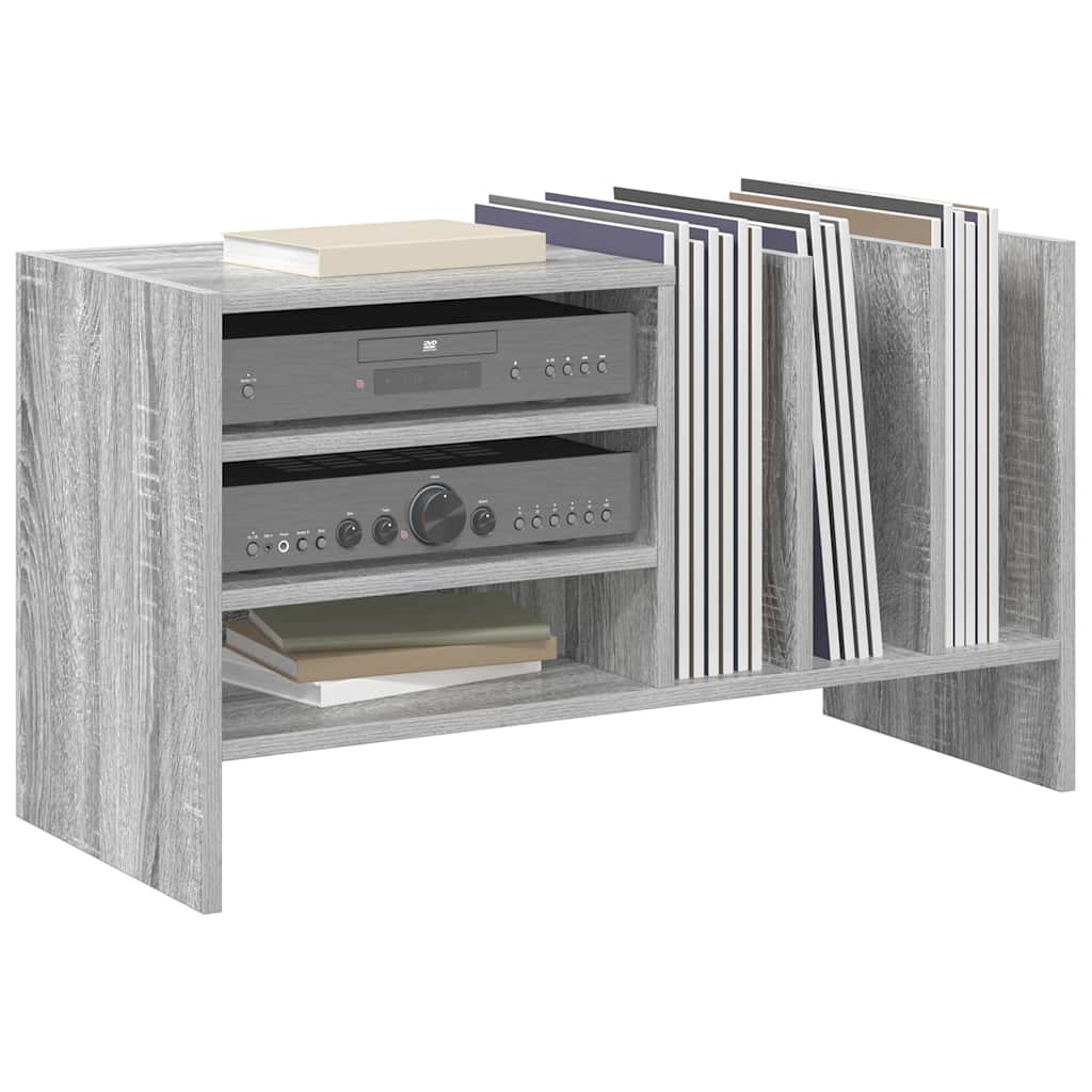 Mobile porta vinili Grigio Sonoma 78.5 x 35 x 45 cm
