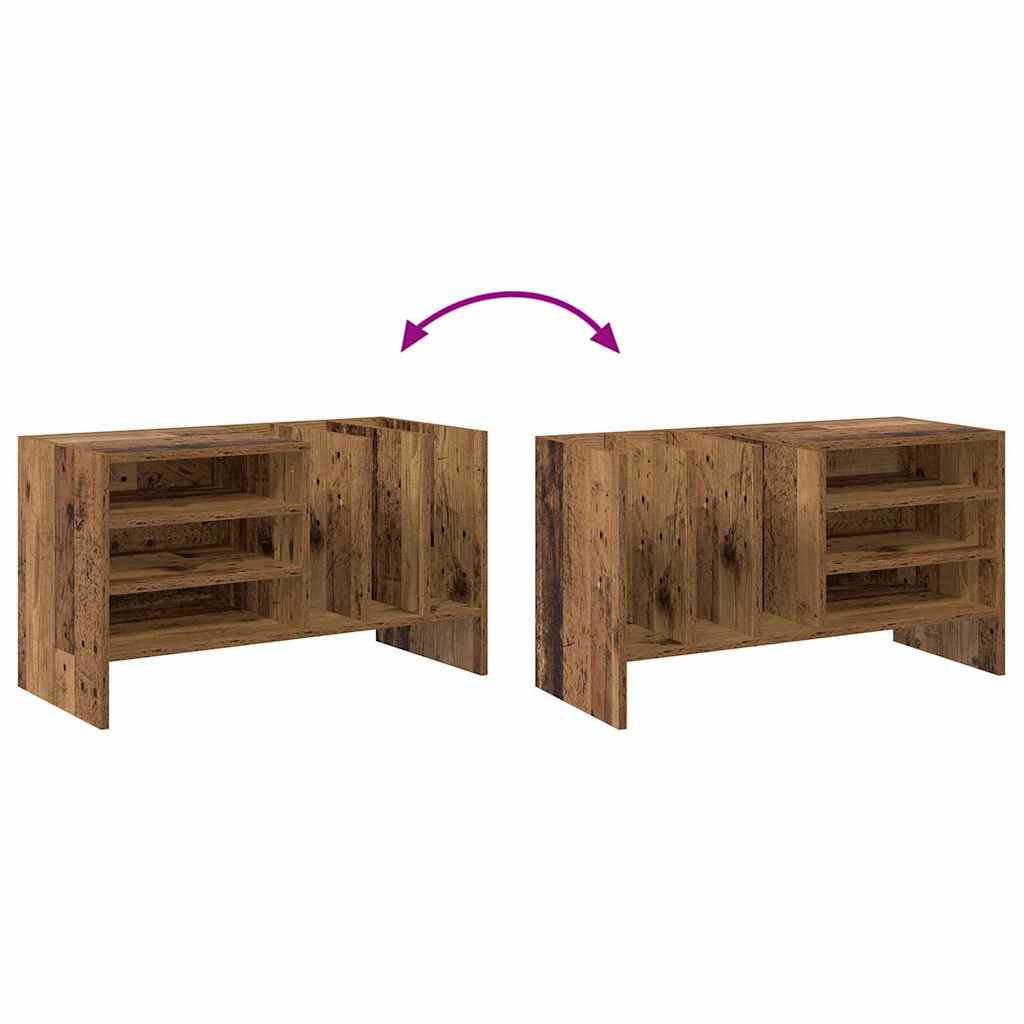 Mobile porta vinili Legno vecchio 78.5 x 35 x 45 cm