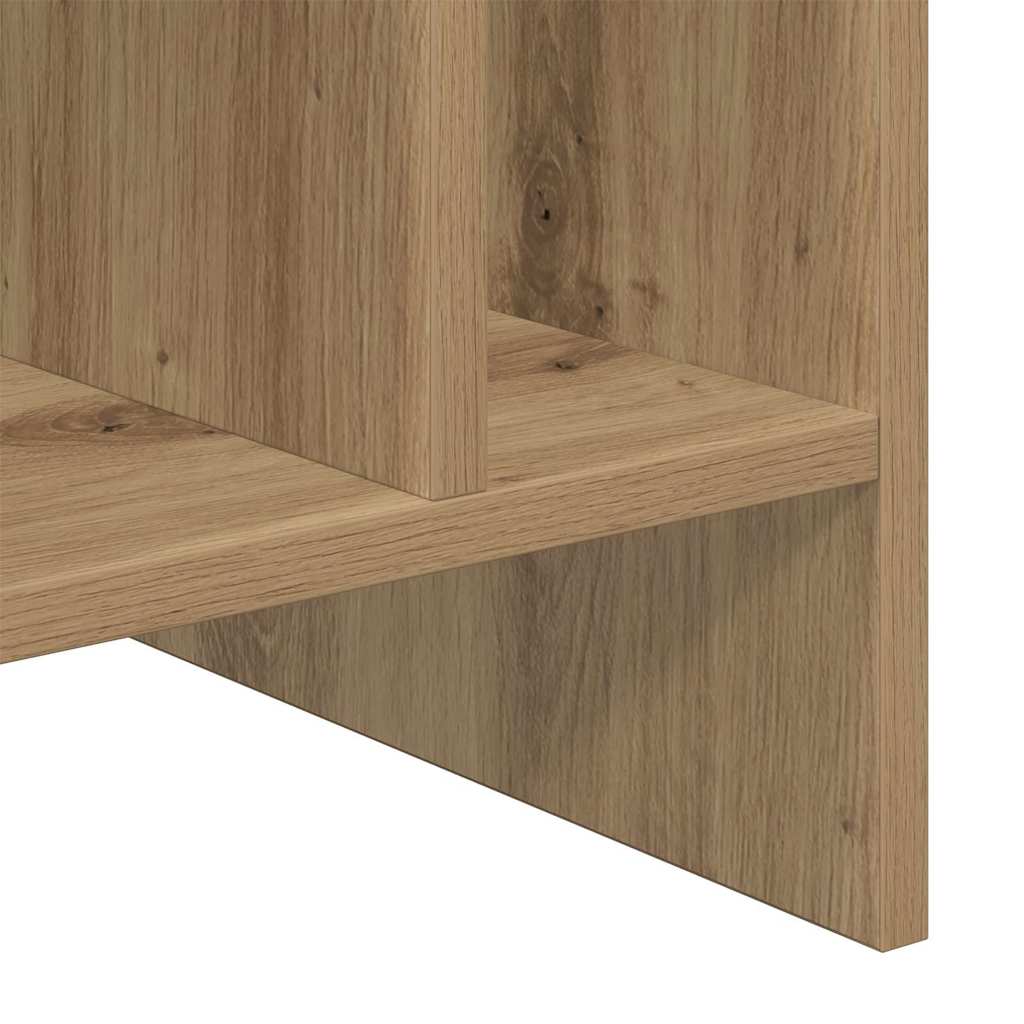 Mobile porta vinili Rovere artigianale 78.5 x 35 x 45 cm | homemem39