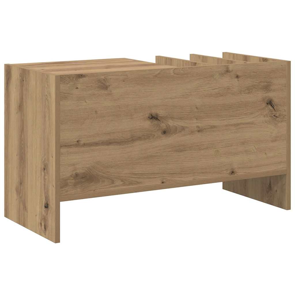 Mobile porta vinili Rovere artigianale 78.5 x 35 x 45 cm