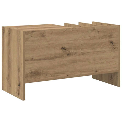 Mobile porta vinili Rovere artigianale 78.5 x 35 x 45 cm