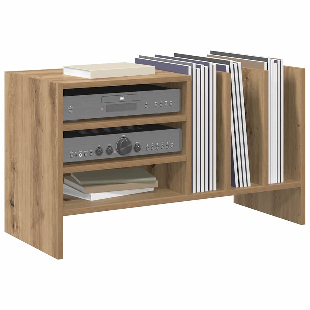 Mobile porta vinili Rovere artigianale 78.5 x 35 x 45 cm | homemem39