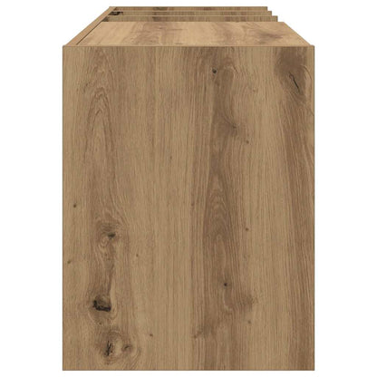 Mobile porta vinili Rovere artigianale 78.5 x 35 x 45 cm