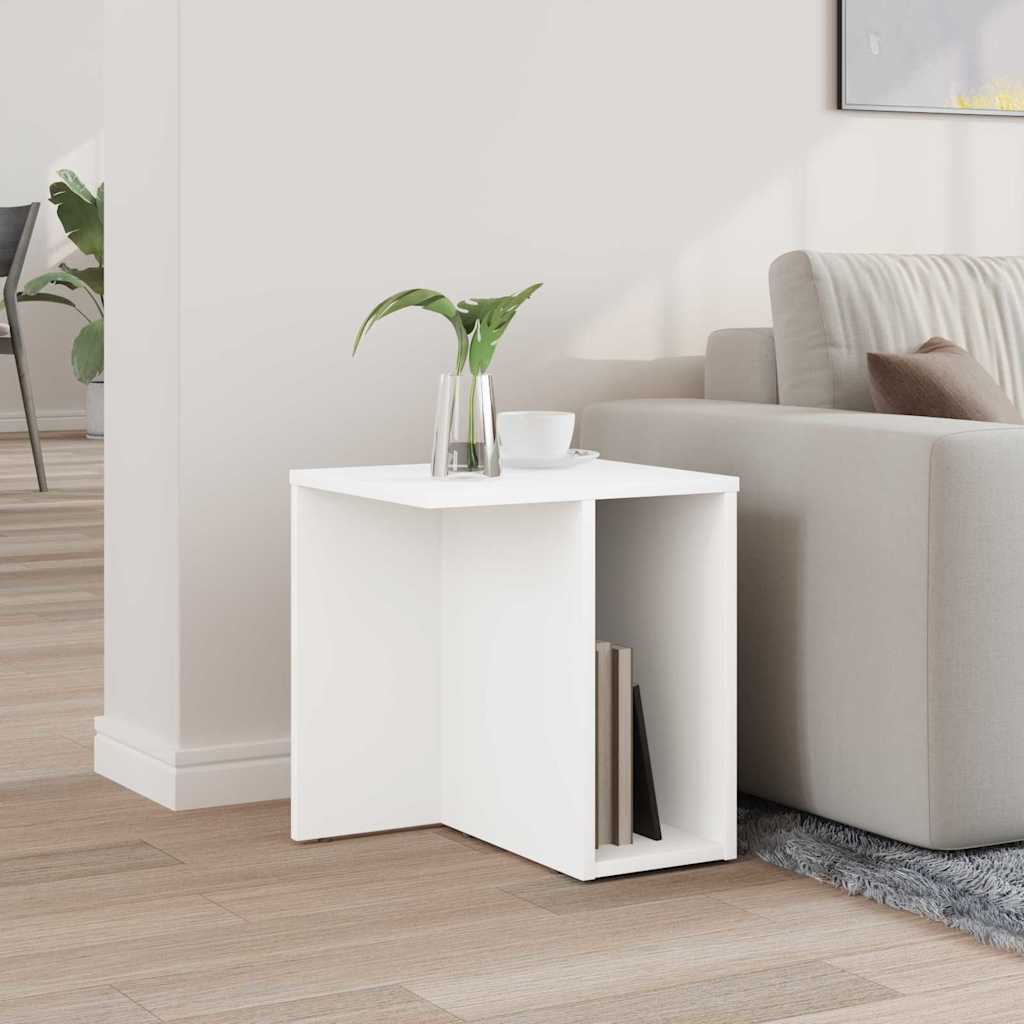 Tavolino Bianco 37 x 32 x 40 cm Legno multistrato | homemem39