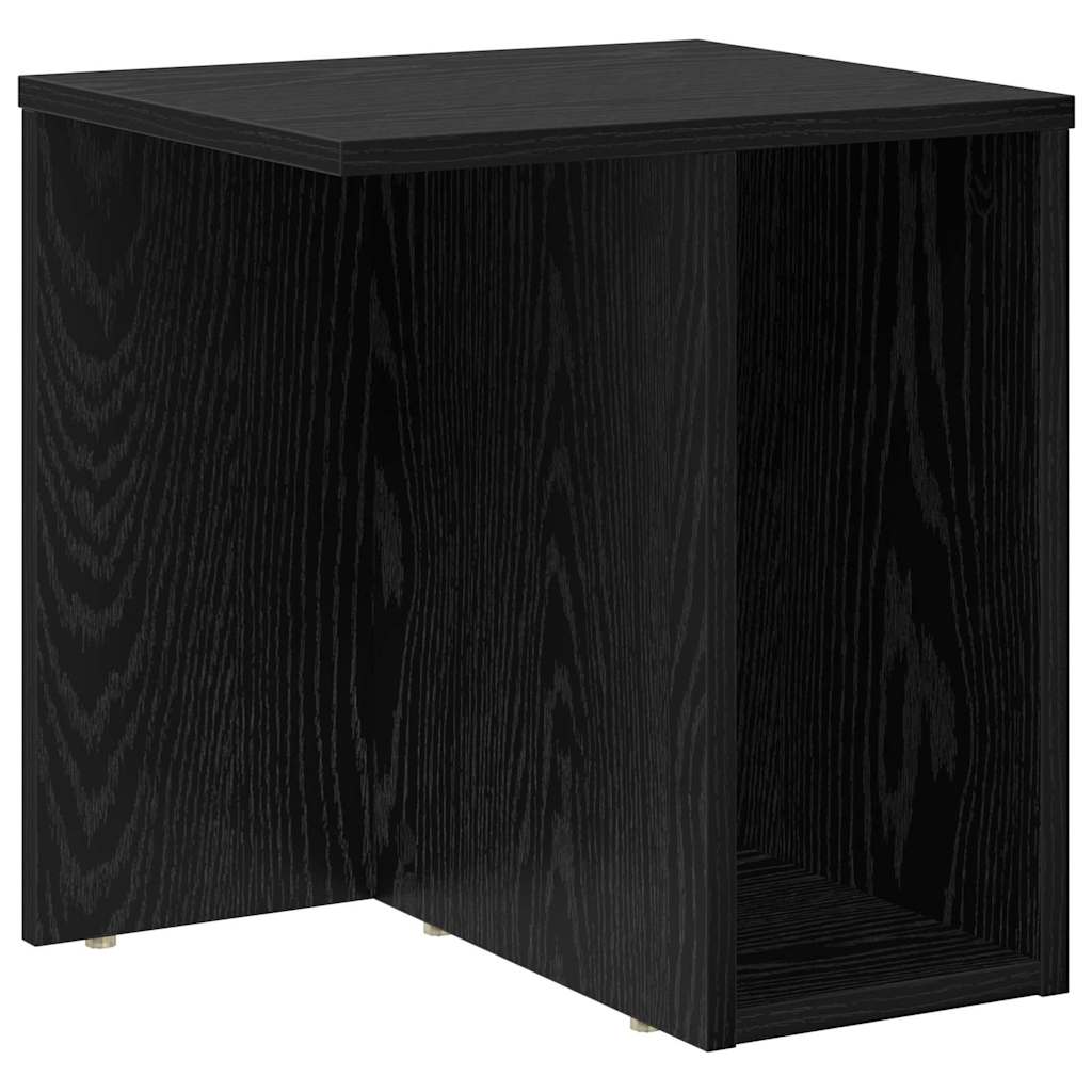 Tavolino Rovere Nero 37 x 32 x 40 cm Legno multistrato | homemem39