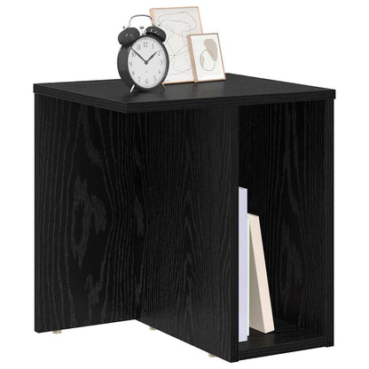 Tavolino Rovere Nero 37 x 32 x 40 cm Legno multistrato | homemem39