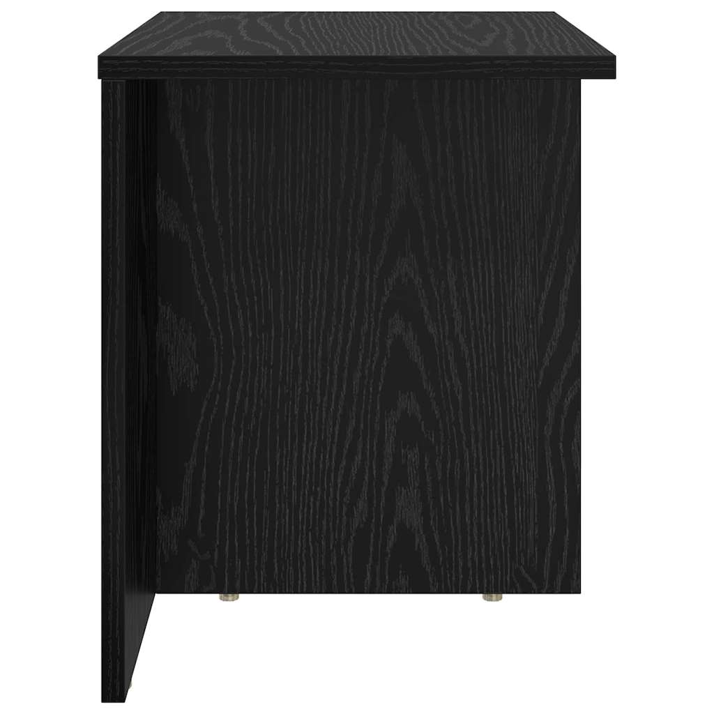 Tavolino Rovere Nero 37 x 32 x 40 cm Legno multistrato | homemem39