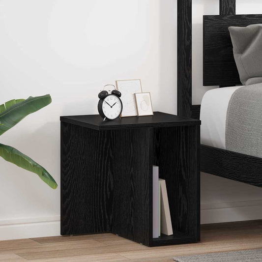 Tavolino 2 pcs Rovere Nero 37 x 32 x 40 cm Legno multistrato | homemem39