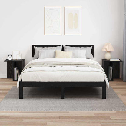 Tavolino 2 pcs Rovere Nero 37 x 32 x 40 cm Legno multistrato | homemem39