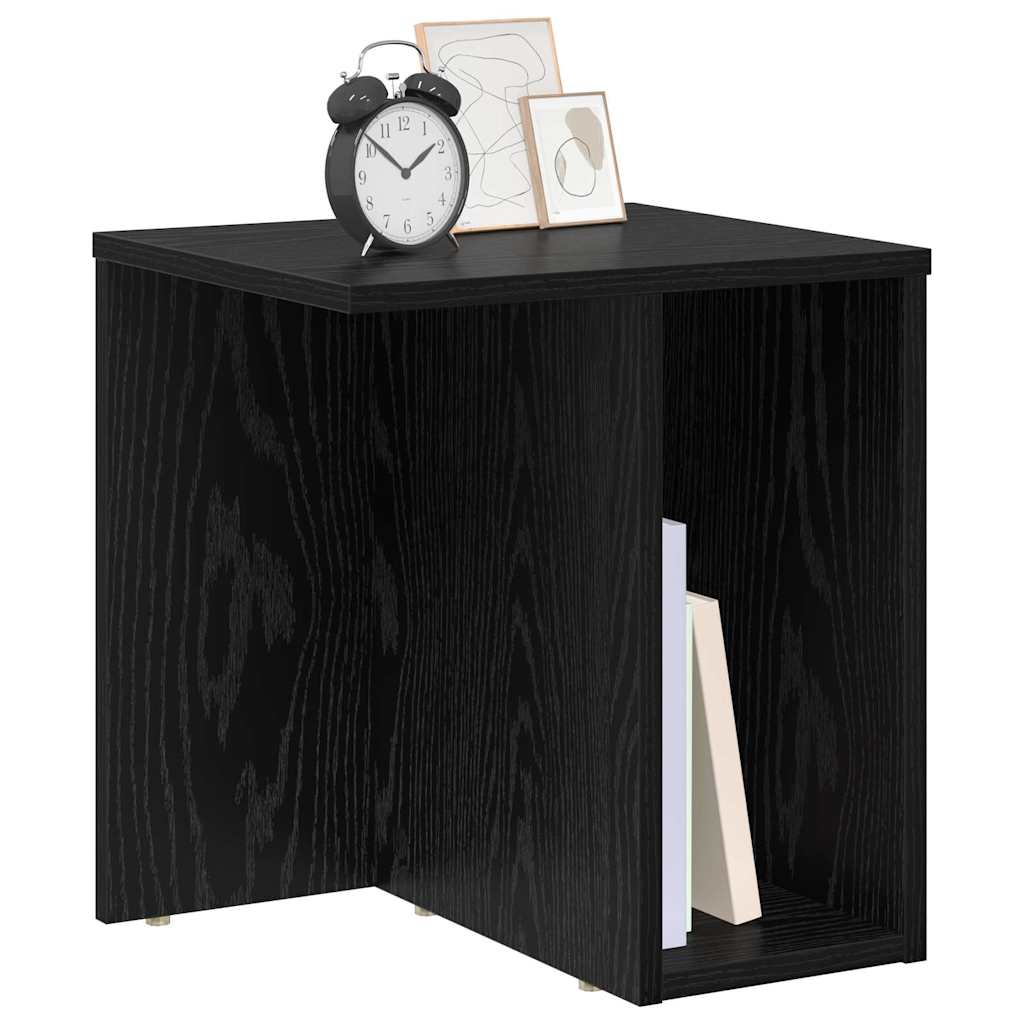 Tavolino 2 pcs Rovere Nero 37 x 32 x 40 cm Legno multistrato | homemem39