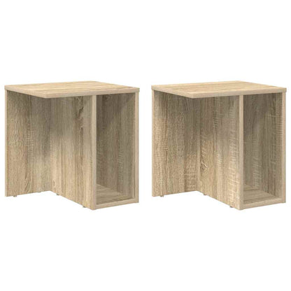 Tavolino 2 pcs Rovere Sonoma 37 x 32 x 40 cm Legno multistrato | homemem39
