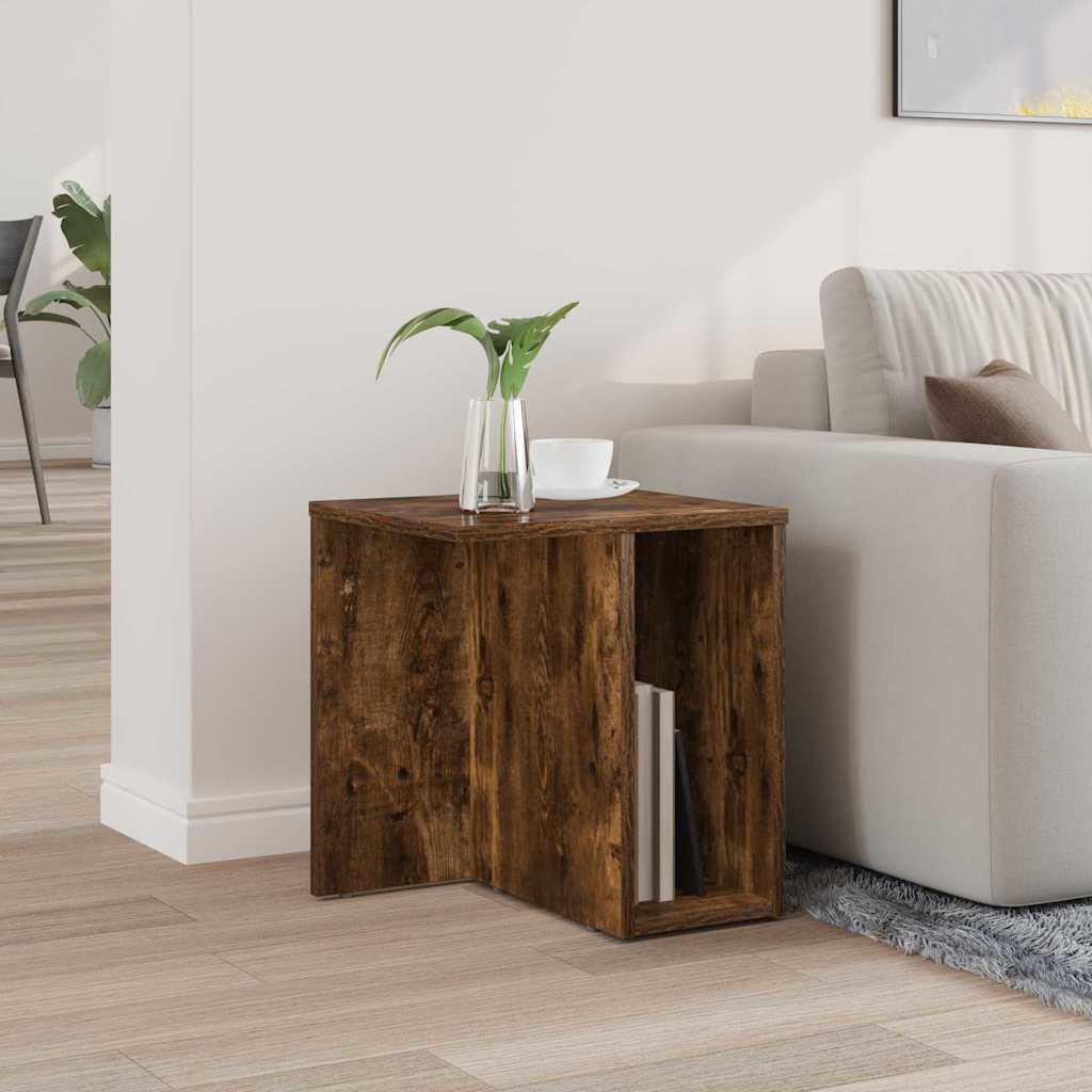 Tavolino Rovere fumé 37 x 32 x 40 cm Legno multistrato | homemem39