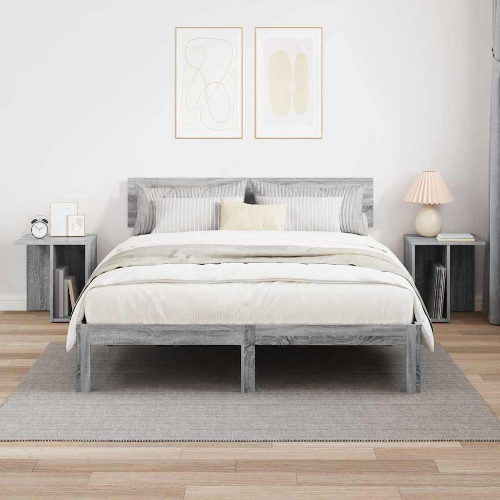 Tavolino 2 pcs Grigio Sonoma 37 x 32 x 40 cm Legno multistrato | homemem39