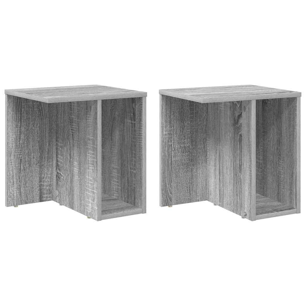 Tavolino 2 pcs Grigio Sonoma 37 x 32 x 40 cm Legno multistrato | homemem39