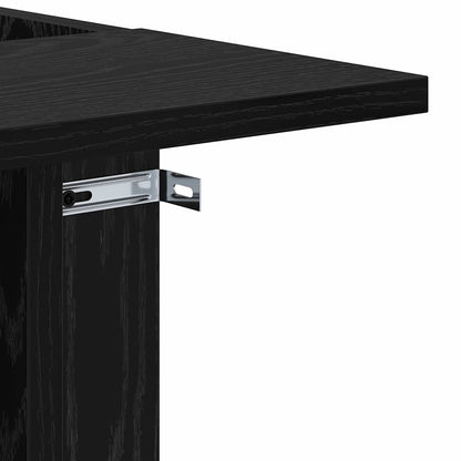 Tavolino Rovere Nero 35 x 40 x 55 cm Legno multistrato