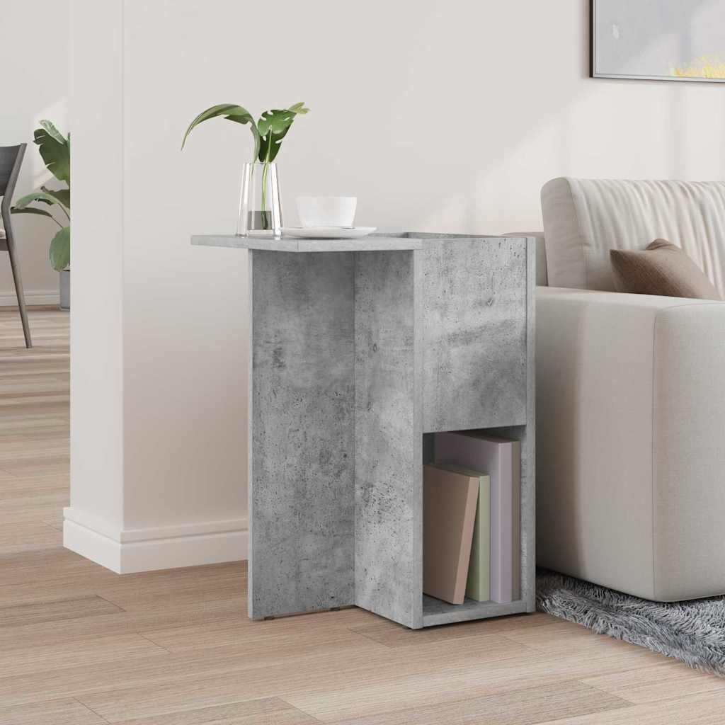 Tavolino Grigio cemento 35 x 40 x 55 cm Legno multistrato