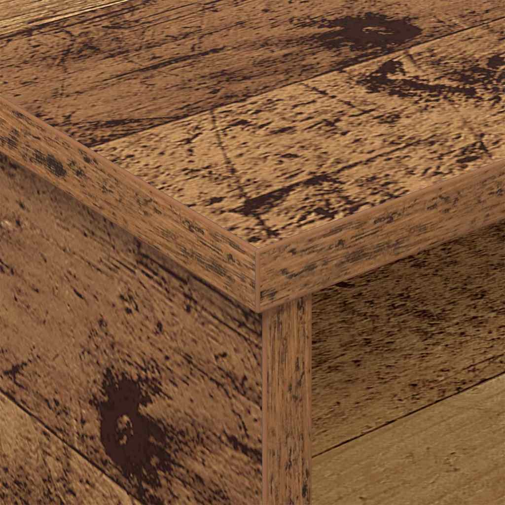 Comodino 2 pcs Legno vecchio 40 x 31 x 15 cm Legno multistrato | homemem39