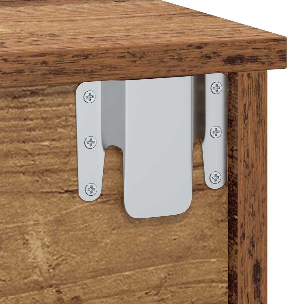 Comodino 2 pcs Legno vecchio 40 x 31 x 15 cm Legno multistrato | homemem39