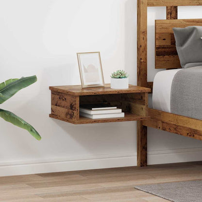 Comodino 2 pcs Legno vecchio 40 x 31 x 15 cm Legno multistrato | homemem39