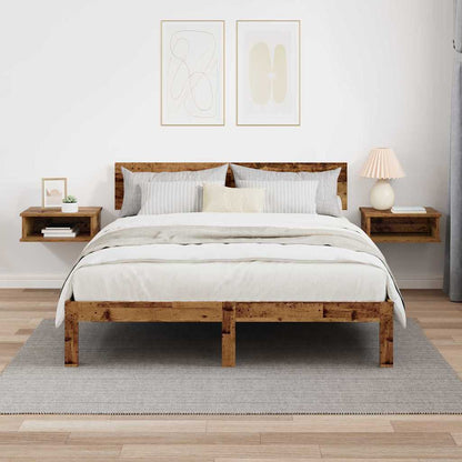 Comodino 2 pcs Legno vecchio 40 x 31 x 15 cm Legno multistrato | homemem39