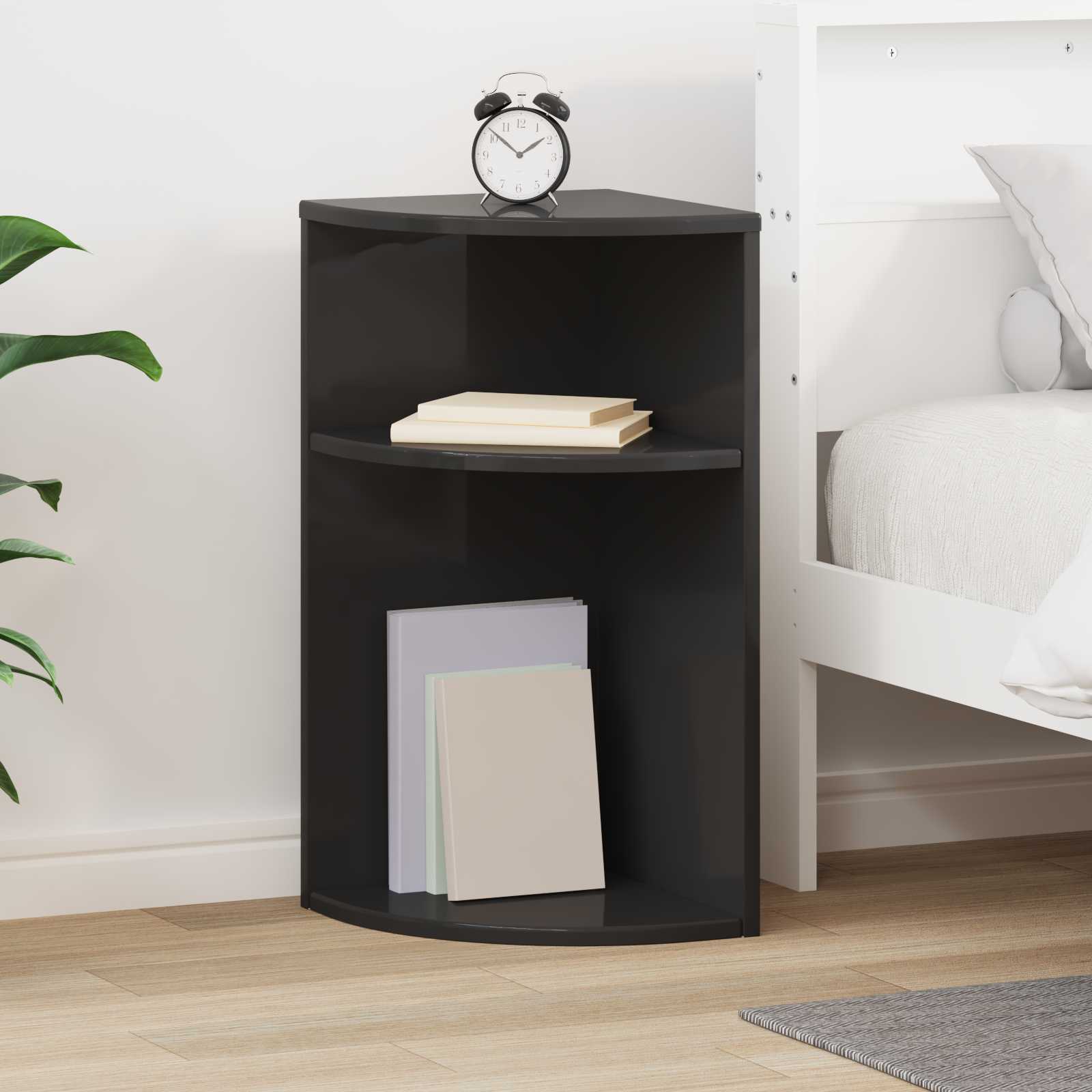 Tavolino Nero 29,6 x 29,6 x 60 cm Legno multistrato | homemem39