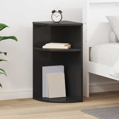 Tavolino Nero 29,6 x 29,6 x 60 cm Legno ingegnerizzato