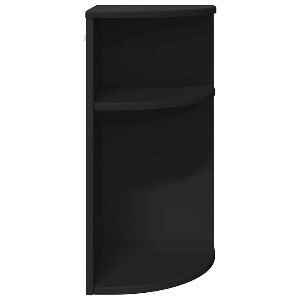 Tavolino Nero 29,6 x 29,6 x 60 cm Legno multistrato