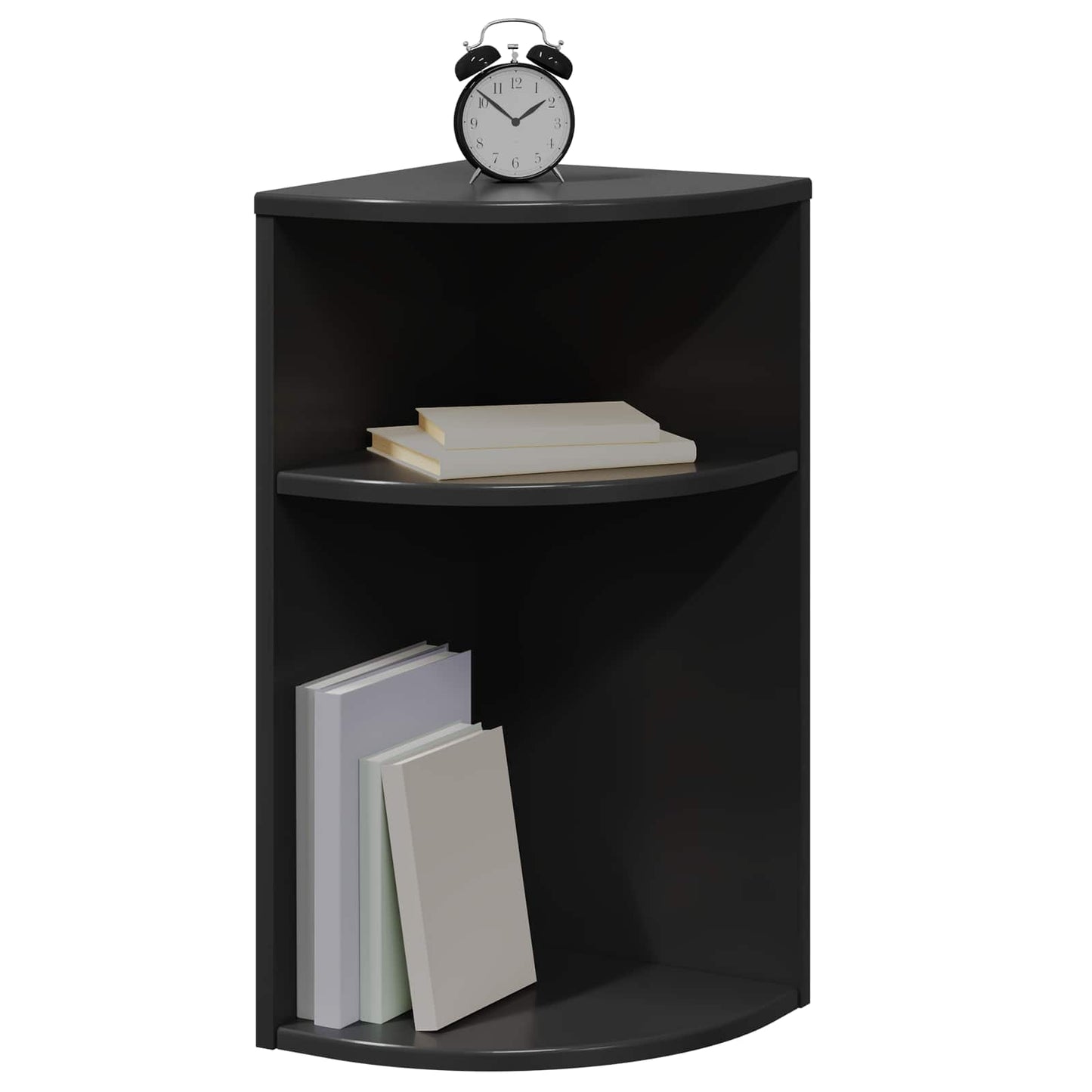 Tavolino Nero 29,6 x 29,6 x 60 cm Legno ingegnerizzato
