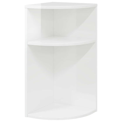 Tavolino Bianco Lucido 29,6 x 29,6 x 60 cm Legno multistrato | homemem39