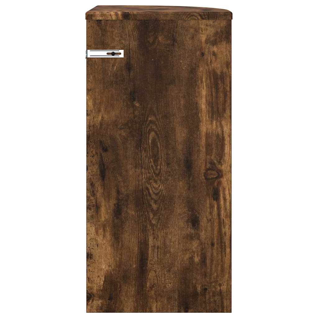 Tavolino Rovere fumé 29,6 x 29,6 x 60 cm Legno multistrato