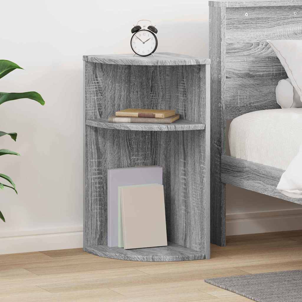 Tavolino Grigio Sonoma 29,6 x 29,6 x 60 cm Legno ingegnerizzato