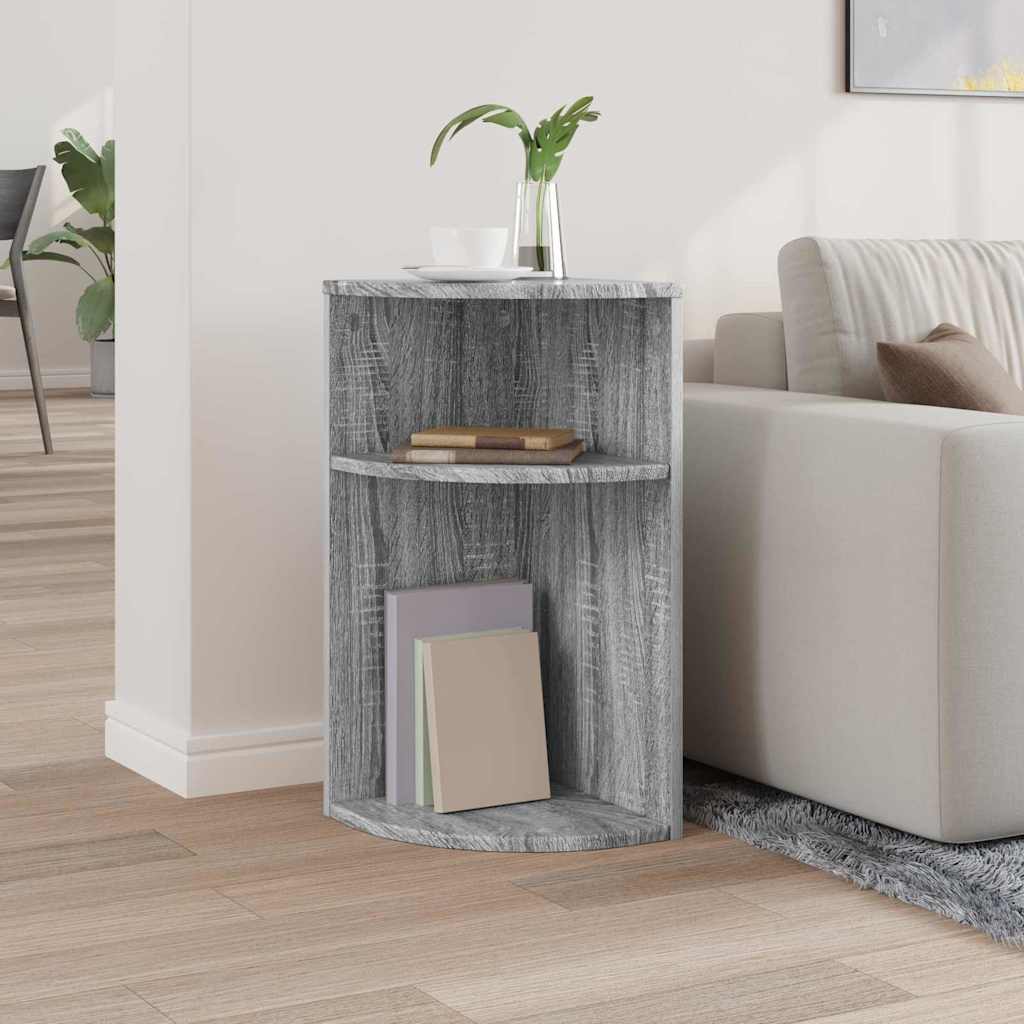 Tavolino Grigio Sonoma 29,6 x 29,6 x 60 cm Legno ingegnerizzato