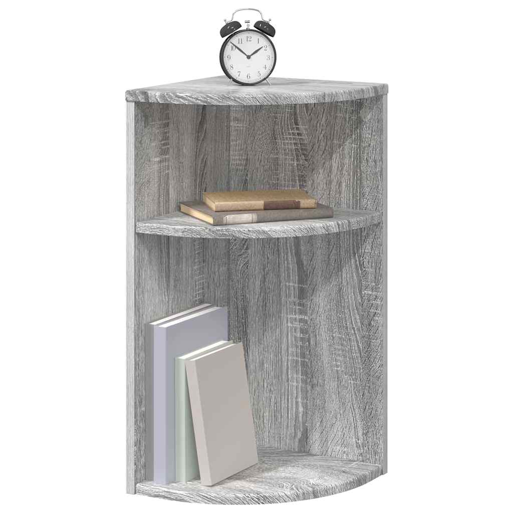 Tavolino Grigio Sonoma 29,6 x 29,6 x 60 cm Legno ingegnerizzato